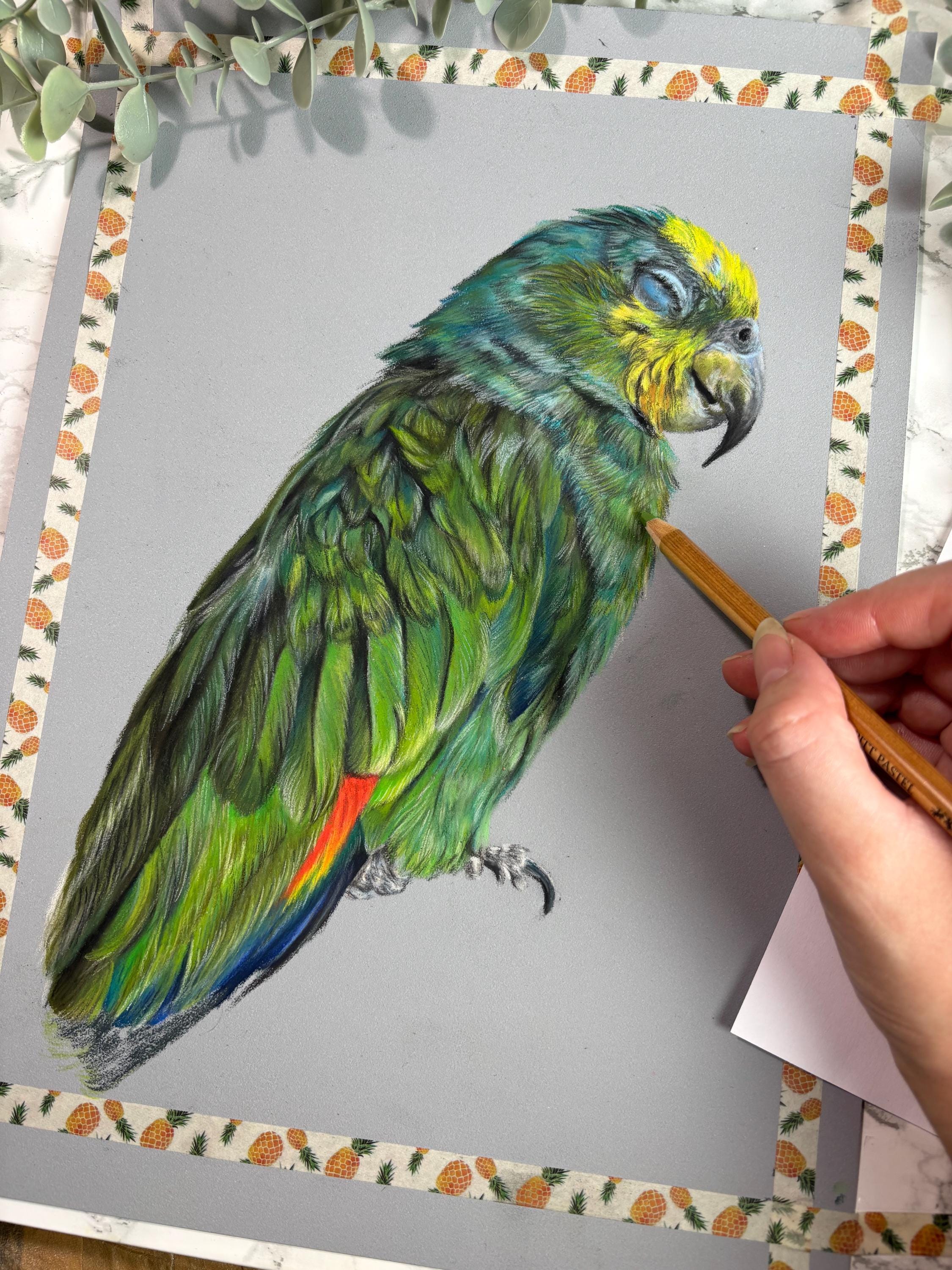 Personalised Hand-Drawn Pastel Pet Portrait | Custom Pet Drawing | Mounted & Gift Ready | Memorial or Celebration