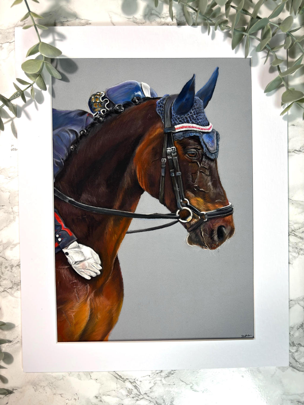 Personalised Hand-Drawn Pastel Pet Portrait | Custom Pet Drawing | Mounted & Gift Ready | Memorial or Celebration