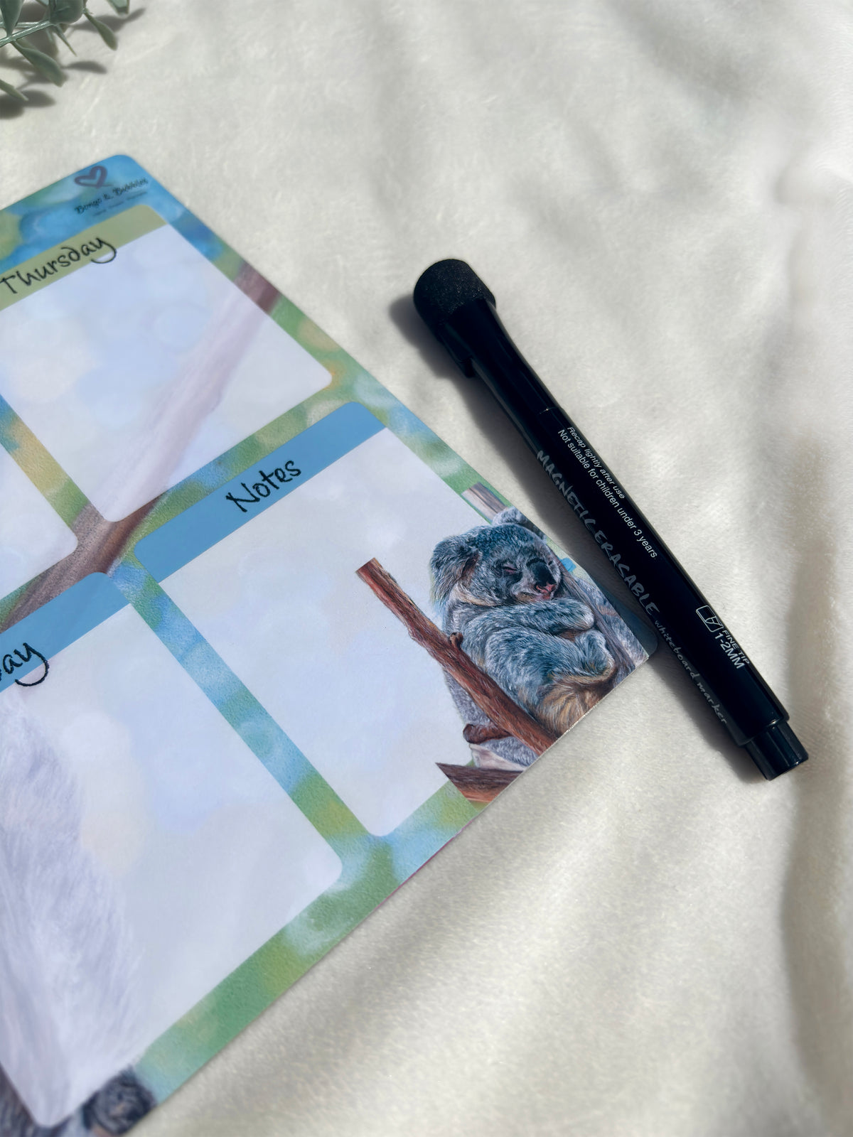 A4 Magnetic Weekly Planner Whiteboard – Koala Fridge & Surface Organiser