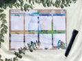A4 Magnetic Weekly Planner Whiteboard – Lovebirds Fridge & Surface Organiser