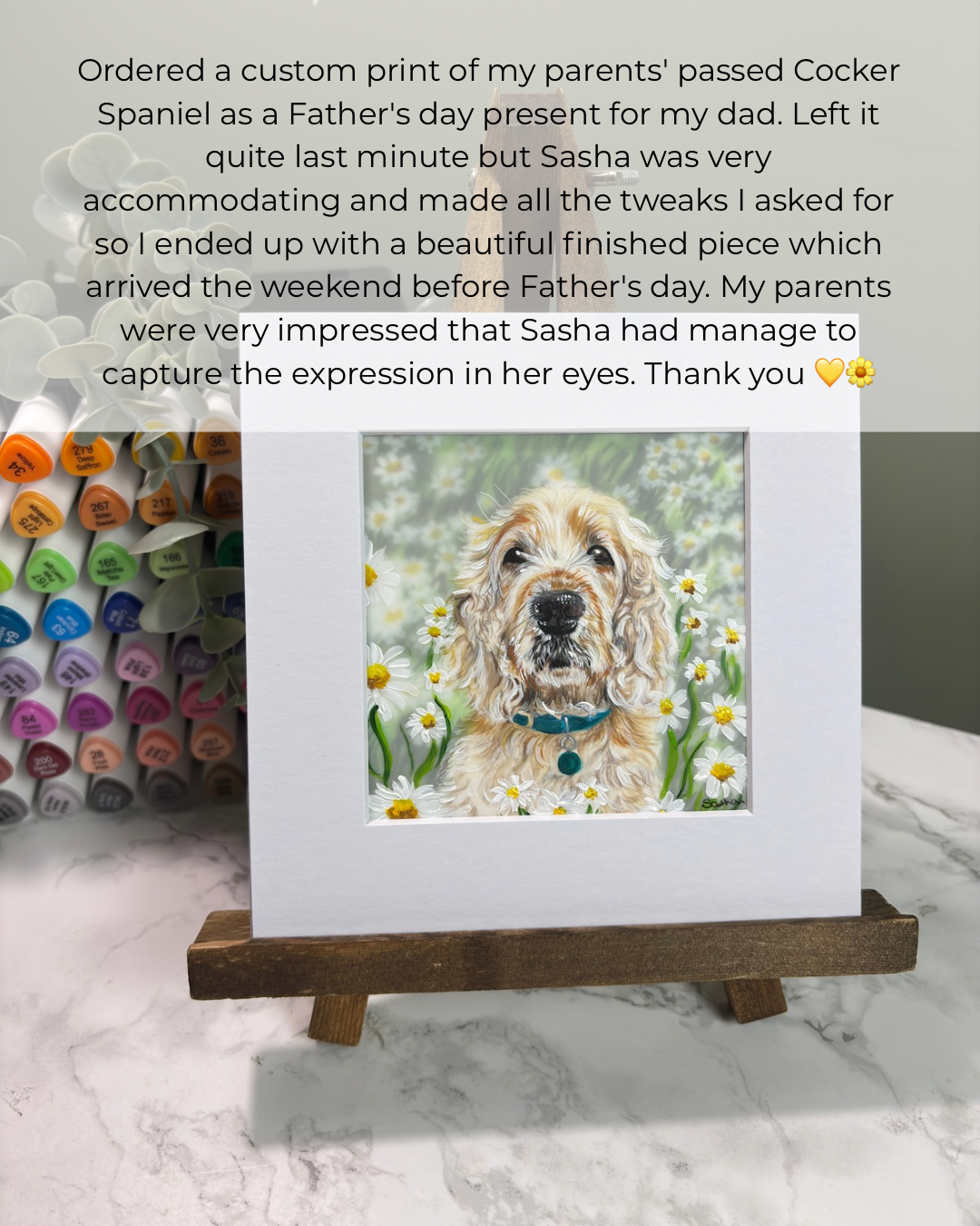 Hand Drawn Miniature Pet Portrait | Layered Coloured Pencil Commission