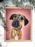 Personalised Hand-Drawn Pastel Pet Portrait | Custom Pet Drawing | Mounted & Gift Ready | Memorial or Celebration