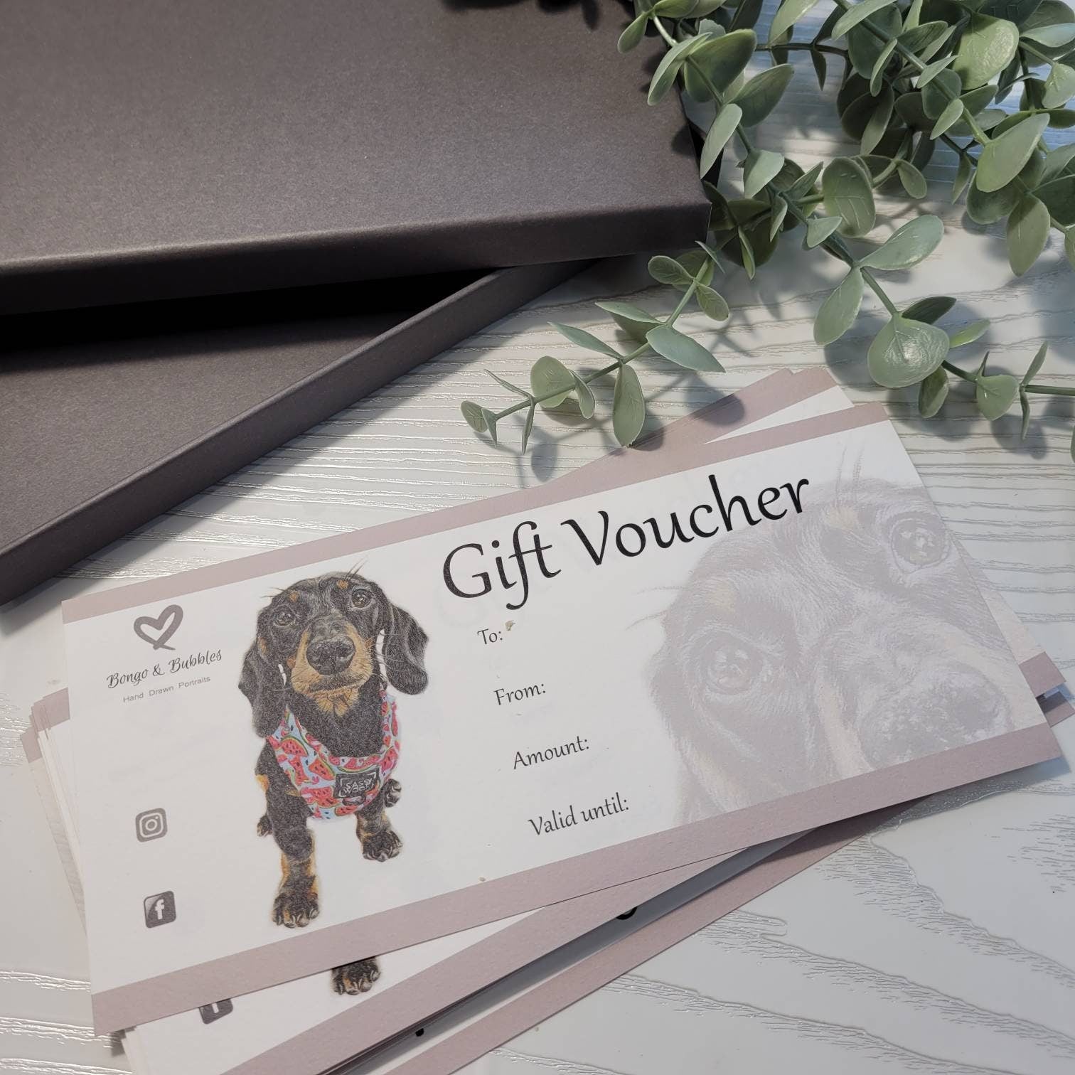 Personalised Pet Portrait Gift Voucher | Hand-Drawn Art | Gift Wrapped & Boxed | Perfect Animal Lover Gift