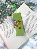 Red Eyed Tree Frog Bookmark | Hand-Drawn Pastel Art Print | Laminated Double-Sided | Book Lover Gift