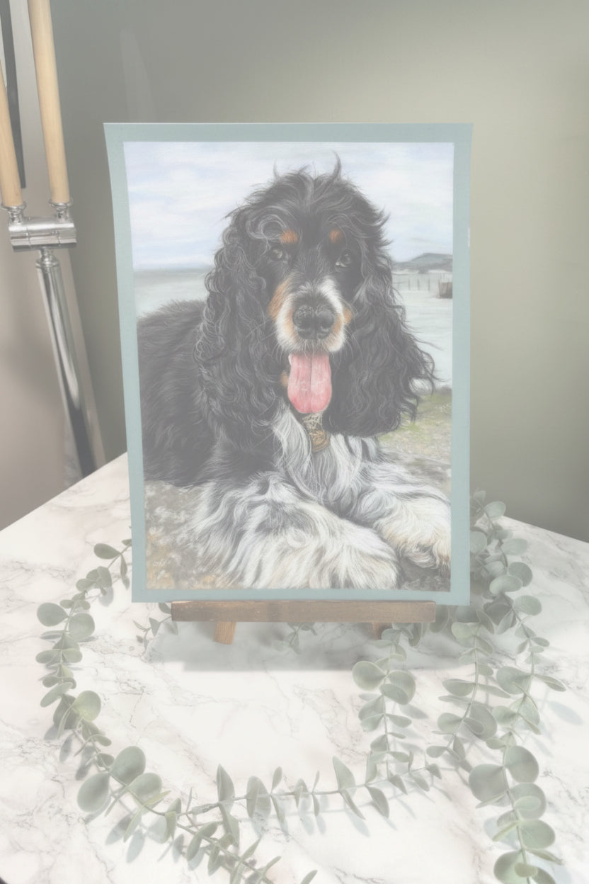 Personalised Hand-Drawn Pastel Pet Portrait | Custom Pet Drawing | Mounted & Gift Ready | Memorial or Celebration