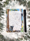 Koala Plain Magnetic Notepad| Plain paper note pad| Pastel drawing design| Stationary| Bear Hug