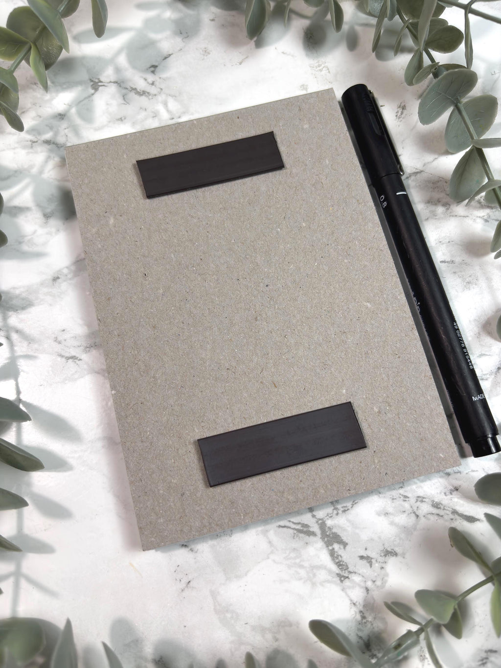 Snow Leopard Notepad | Hand-Drawn Pastel Portrait, Magnetic Option