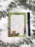 Red-Eyed Tree Frog Magnetic Notepad | Pastel Art Stationery Gift